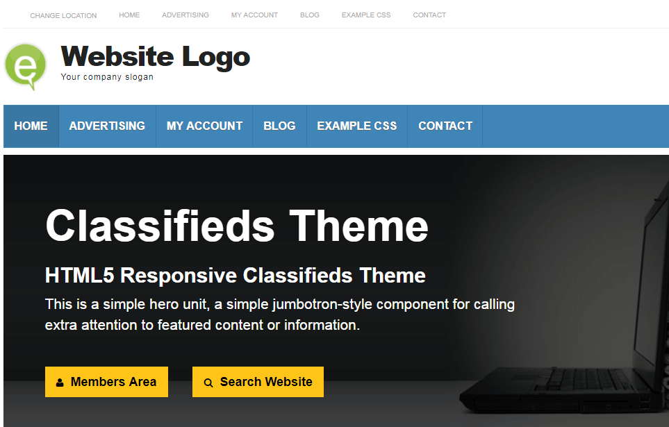 Classifieds Theme for WordPress
