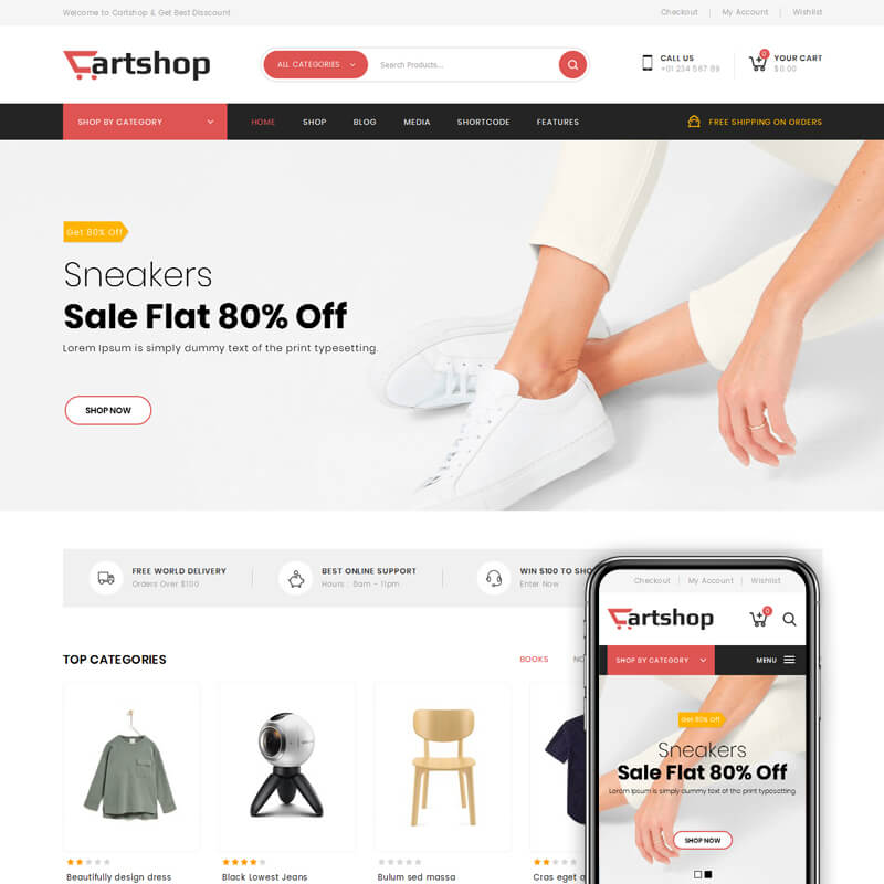 CartShop - Multipurpose Store WooCommerce Theme