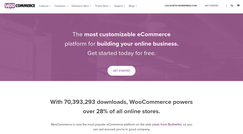 WooCommerce ecommerce website builder