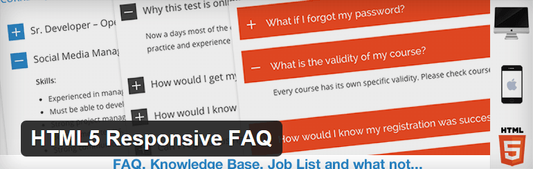 HTML5-Responsive-WordPress FAQ Plugin