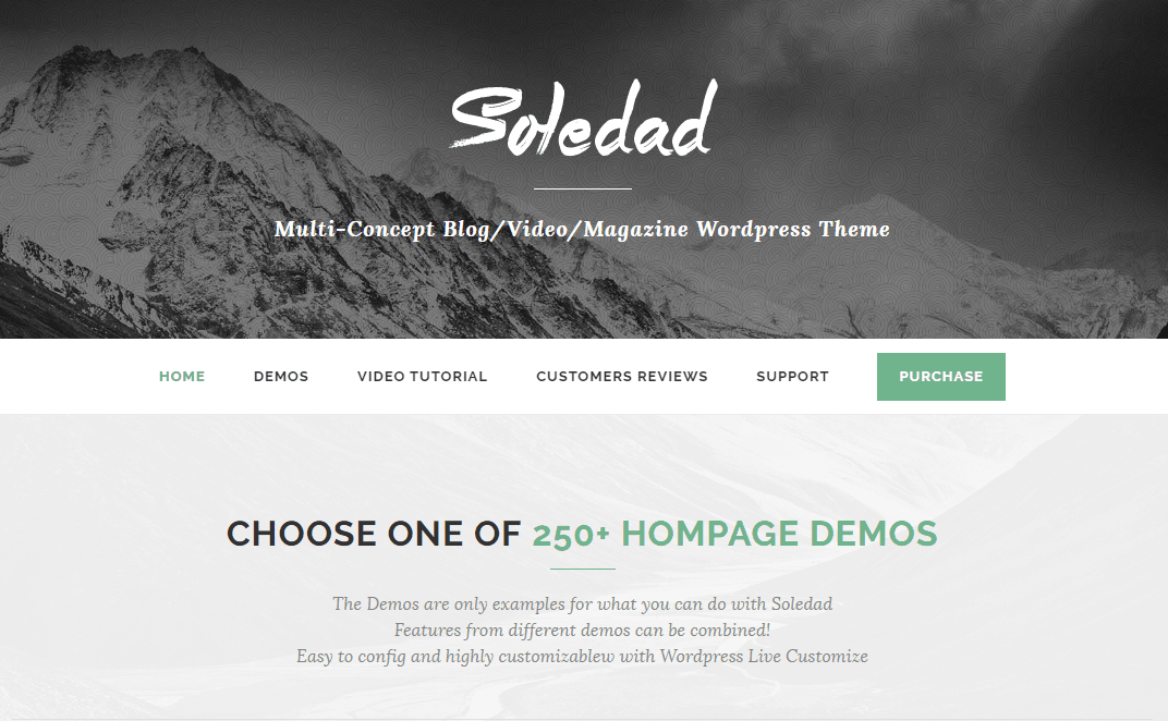 Soledad – Multi-Concept Blog-Magazine WordPress