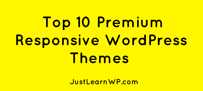 Top 10 Premium Responsive WordPress Themes 2019