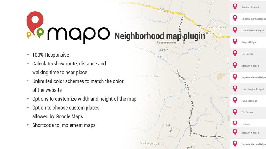 Mapo Neighborhood Map Plugin
