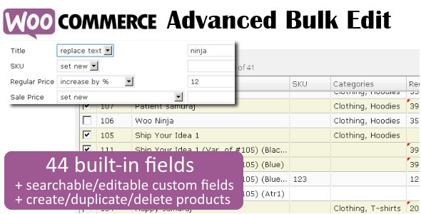 WooCommerce Advanced Bulk Edit Plugin
