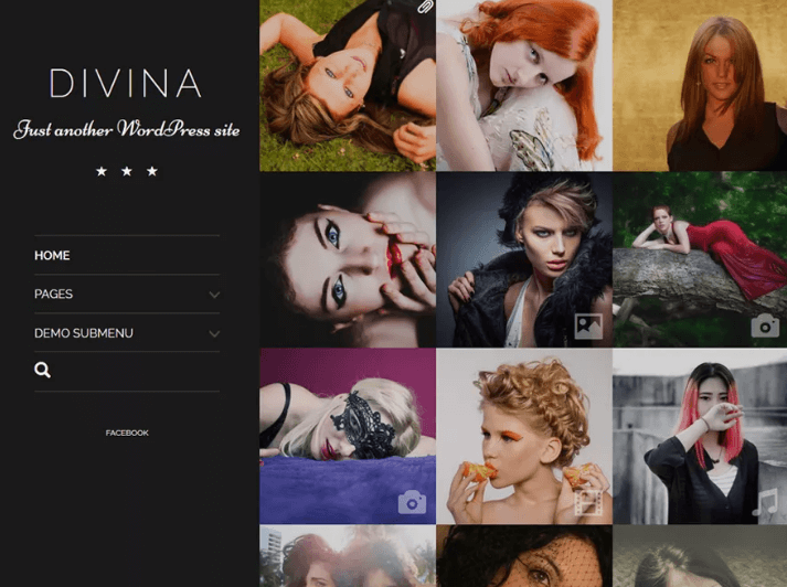 divina photography wordpress theme