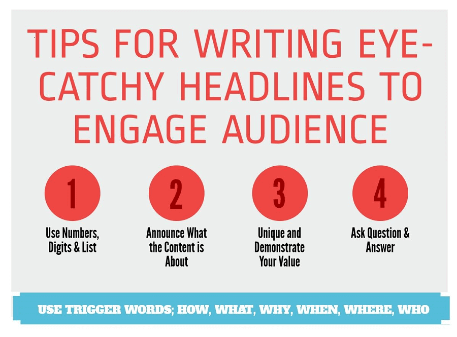 tips for catchy headlines and titles`