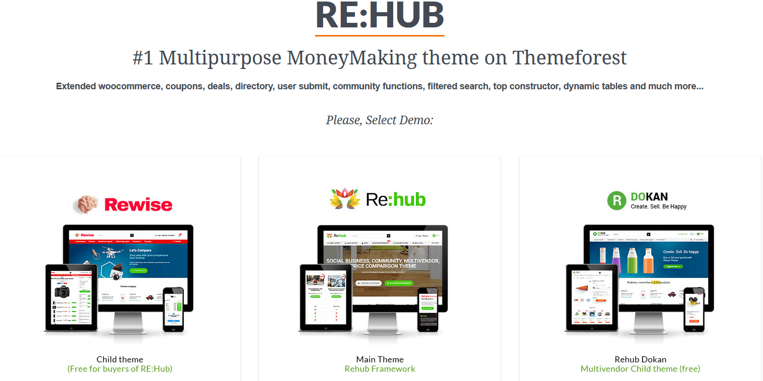rehub Affiliate Marketing WordPress theme