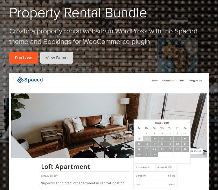 Property Rental Bundle Plugin and Theme