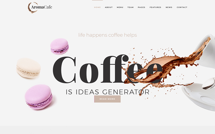 Aromacafe - Coffee Shop Elementor WordPress Theme