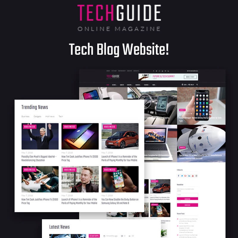 Techguide - Tech Blog Elementor WordPress Theme